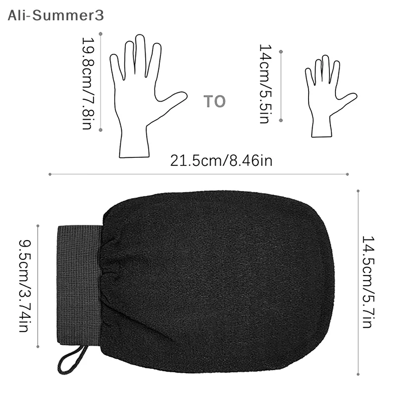 قفاز تقشير الدش المغربي حمام حمام تنظيف الجسم فرك تدليك ميت كيسا تقشير منشفة قفاز