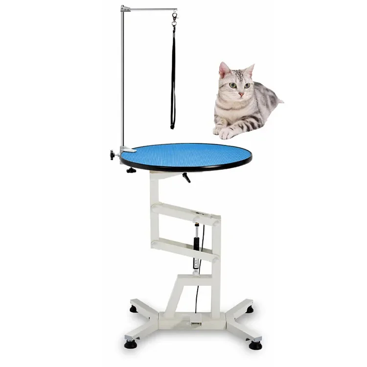 Original brand new！！Lifting Round Bottom Round Surface  Suitable Dog Grooming Table Hydraulic Dog Grooming Table For Large Mediu