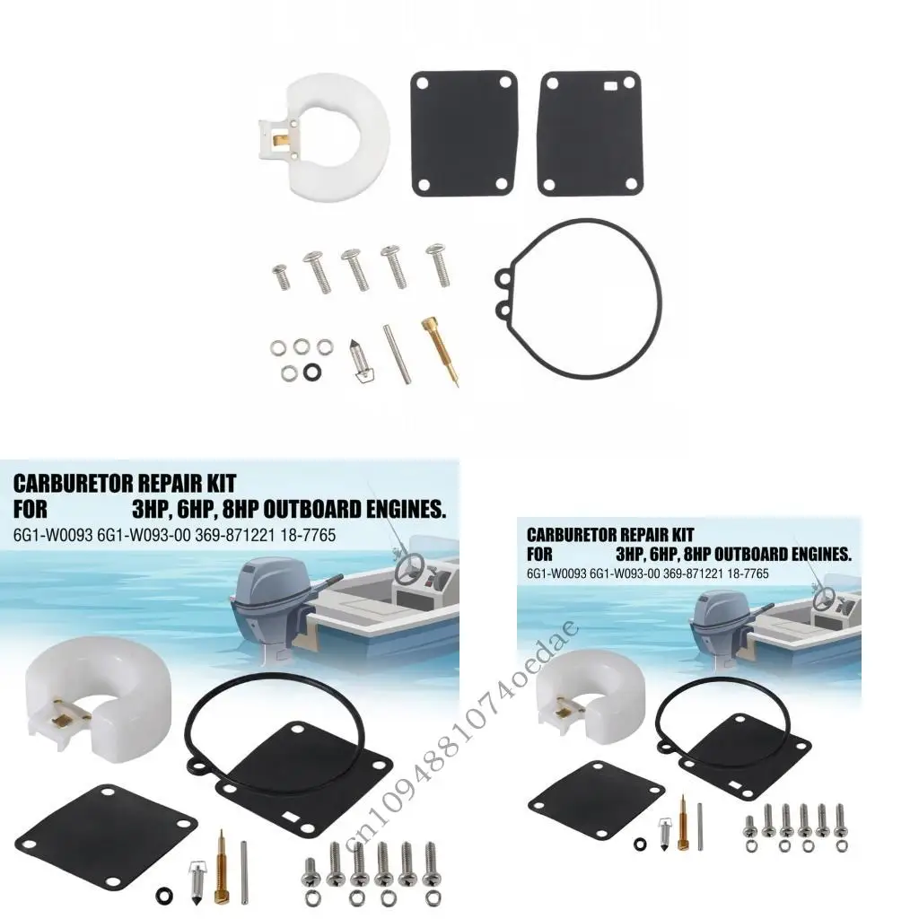 Carburetor Service Component Set for 3HP 6HP 8HP Small Two-Cycle Engine