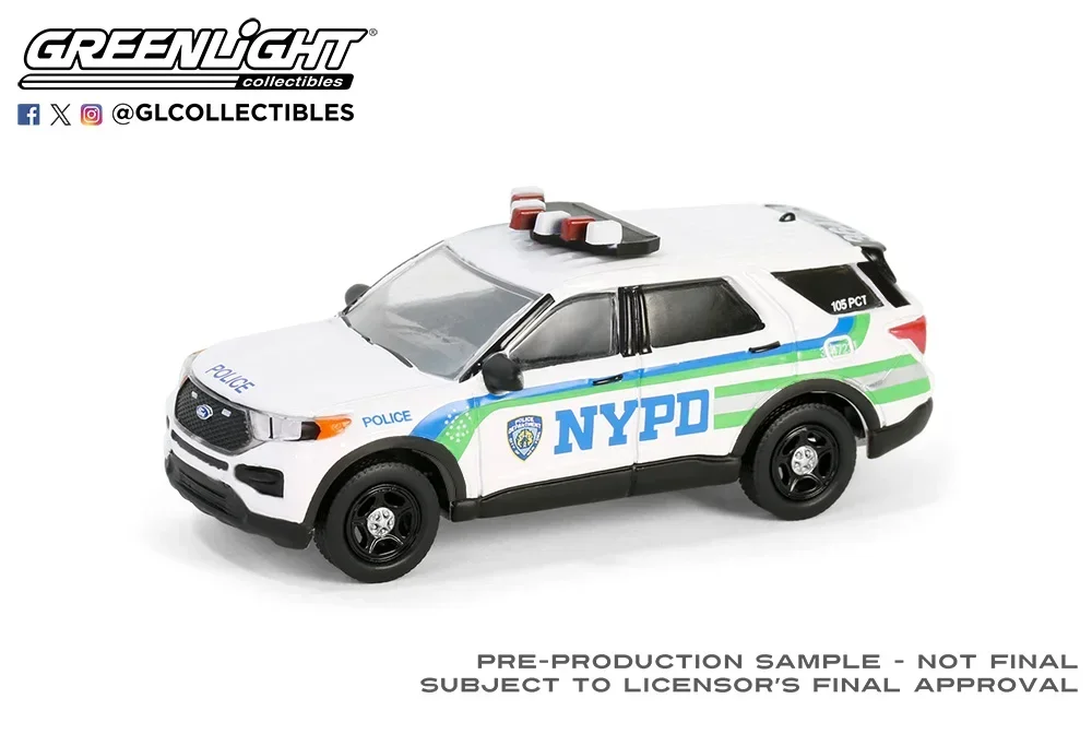 1:64 2023 Ford Polizei Interceptor Utility Hohe Simulation Legierung Auto Modell Sammeln Spielzeug Geschenk Souvenir Display Ornament