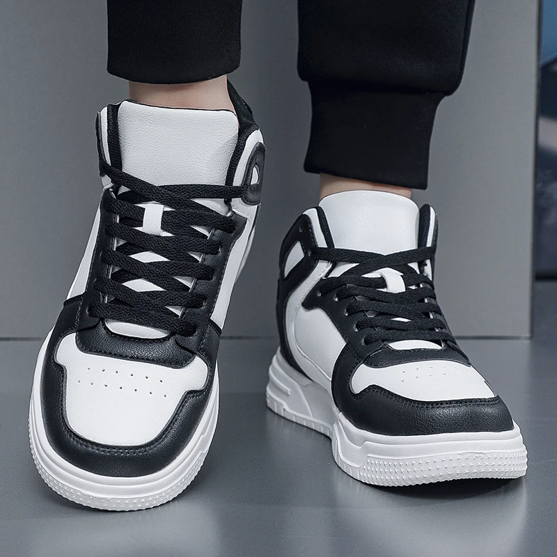 حذاء جري جديد لخريف وشتاء 2025 للرجال، سطح جلدي، مقاوم للماء، خفيف الوزن، نعل ناعم، رياضي متعدد الاستخدامات للطلاب #2