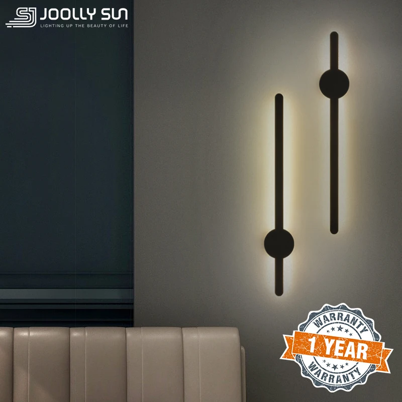 

JoollySun LED Wall Light Bedside Lamp Minimalist Long Strip Sconce For Bedroom Sofa Background Mirror Home Decor Indoor Lighting