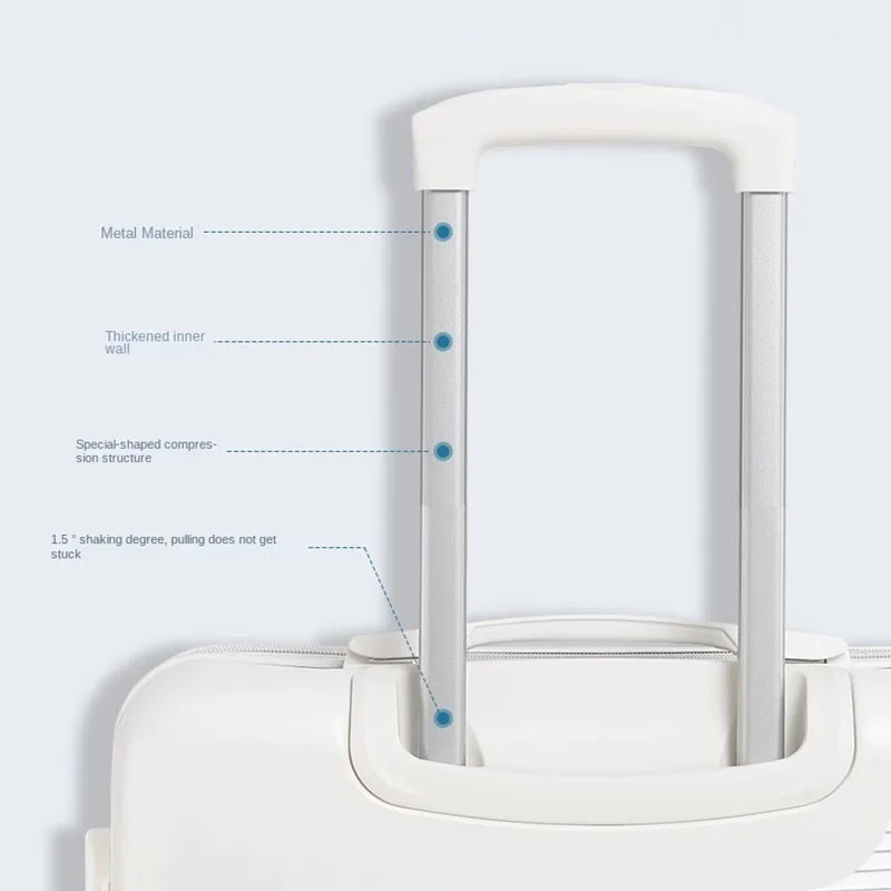 Koffer Vorder öffnung Handgepäck Koffer Koffer reisen 20 "22" 24 "26 Zoll Passwort Trolley Koffer Gepäck Reisetaschen