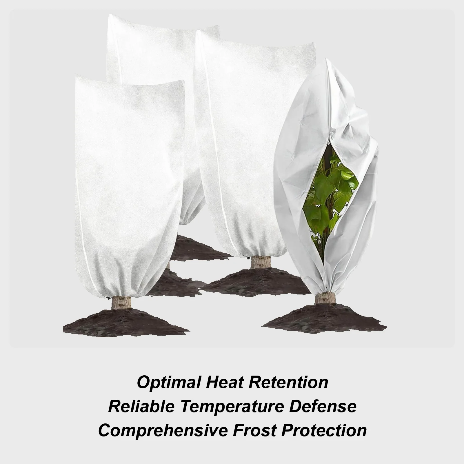 Plant Cover Winter Warm Cover Tree Shrub Plant Protecting Bag Frost Protection For Yard Garden Plants Small Tree Against Cold