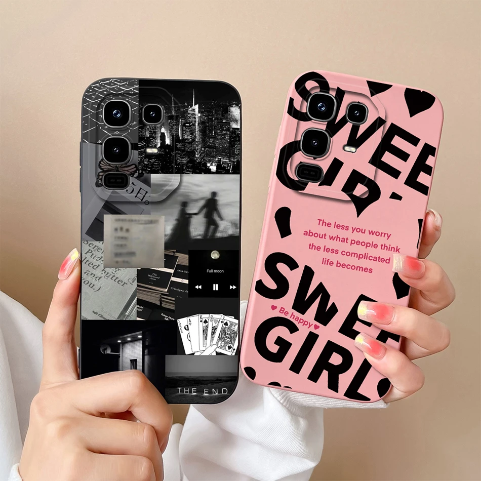 For infinix Note 50 Pro Plus 50X 50S Phone Case Cartoon Cute Design Full Protection Back Cover Soft Liquid Silicone Bumper Funda