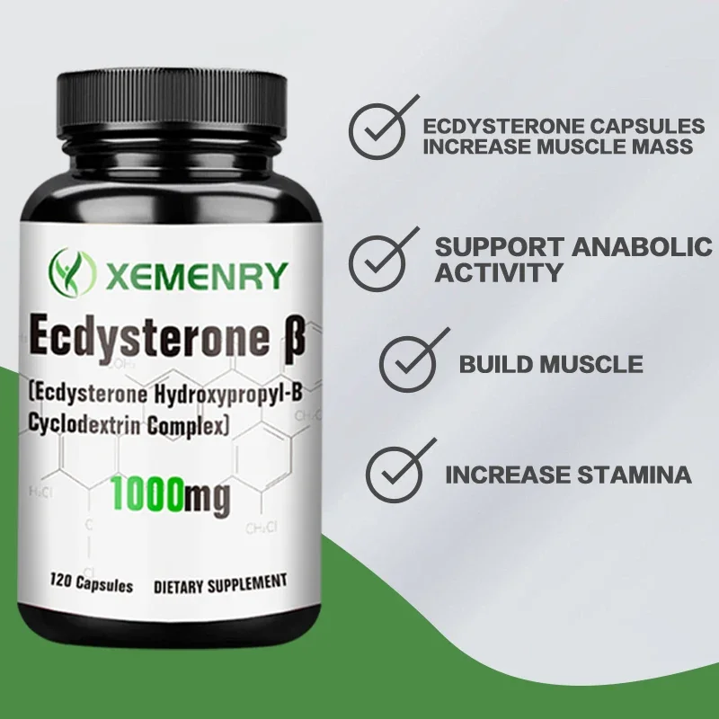 Ecdysterone - Promote Muscle Development, Fat Burning, Accelerate Metabolism, Support Men\'s Health