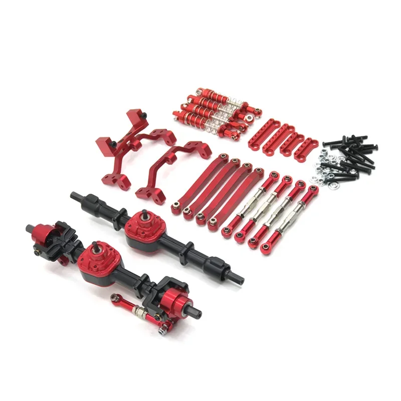 Kit de amortiguador de varilla de amarre de montaje de eje delantero y trasero, piezas de coche RC, actualización de Metal, MN 1/12, D90, D91, D96, MN98, 99S