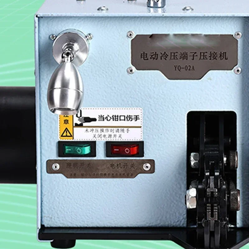 Electric Cold Pressing Terminal Crimping Machine YQ-02A Crimping Pliers 60W/220V 50Hz Jaw Pressure Adjustable