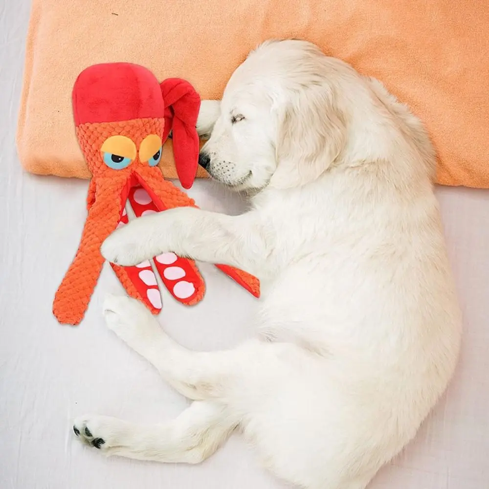 

Funny Bite-resistant Dog Plush Toy Soft Interactive Pet Sound Making Toy Wear-resistant Pet Chew Toy for Puppy Cat