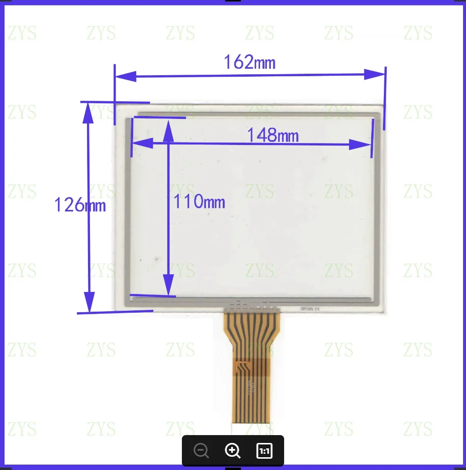 

ZhiYuSun XWT1694 162*126mm 7Iinch 4 wire TOUCH SCREEN touch panel this is compatible 162*126