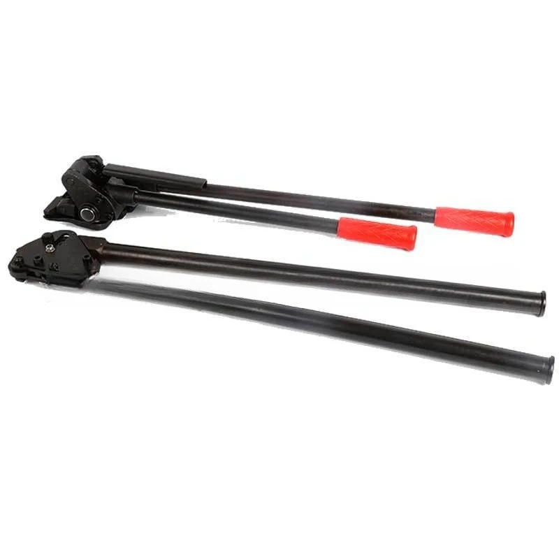 Small Portable Steel Belt Bundling Machine,19/25/32 Manual Ratchet Tensioner with Horizontal Locking Device