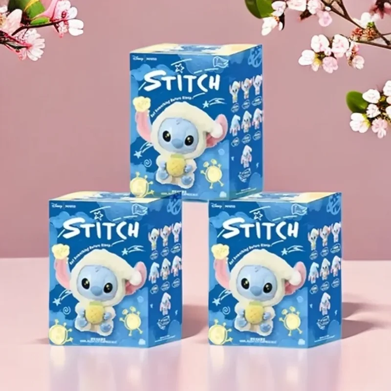 New Disney Eat Before Bed Collection Vinyl Bag Suspender Cute Doll Toy Adult Gift Decorative Accessories Stitch Blind Box