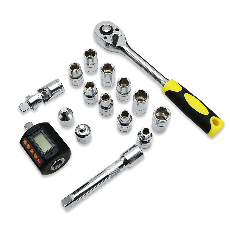 

Digital Torque Meter Mini Torque Adapter 1/2'' With Backlight Ratchet Wrench Set Car Bike Repair Torque Wrench Set
