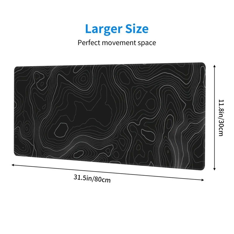 Extended Mouse Pad Big Gaming Mouse Pad Desk Mat Desk Pad Long Desk Mats Computer Keyboard Desk Mat With Non-Slip Base Durable