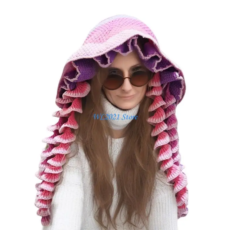 G5GC Creative Hoyfish Hat Warm Pullover Caps البالغين المراهقين في الهواء الطلق نشاط الرأس