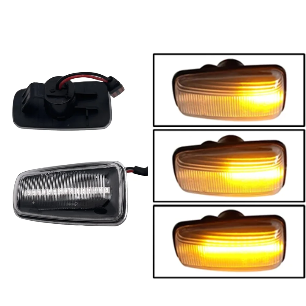 2pcs LED Dynamic Turn Signal Side Marker Light For Peugeot 306 106 406 806 For Citroen Berlingo For Fiat Scudo Combinato 220P