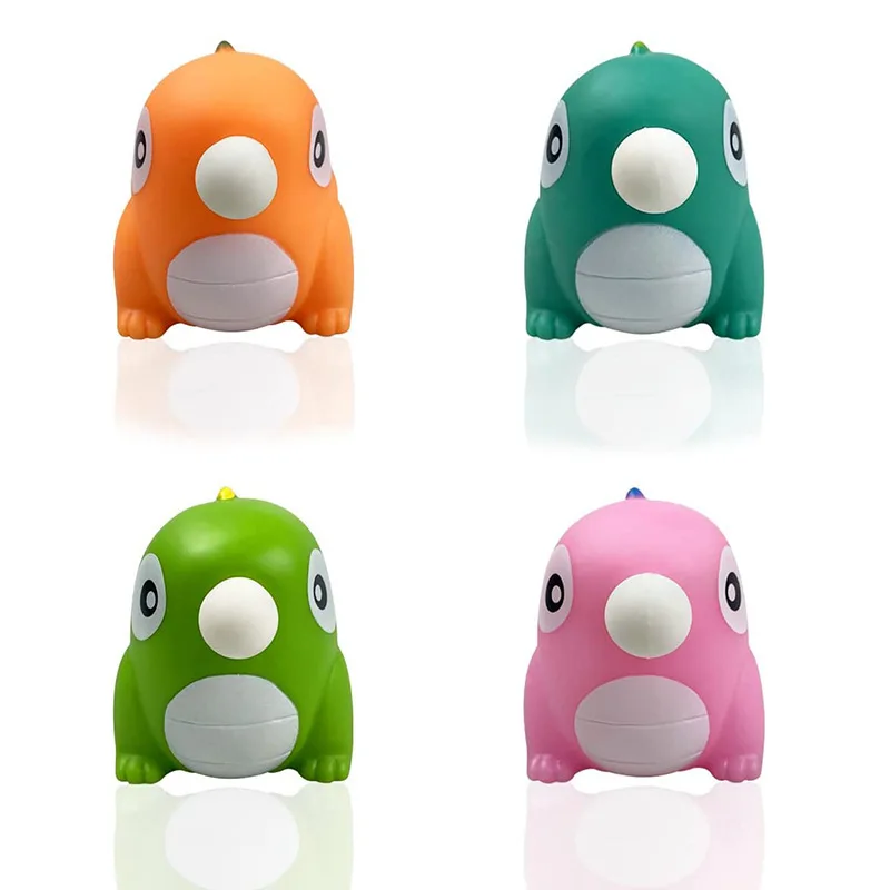 Brinquedo de bolha de cuspe macio bonito bola de dinossauro macio pegajoso squishi alívio do estresse brinquedo engraçado presente espremer bola sensorial brinquedo fidget