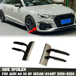 아우디 A4 S4 B9 TDI 세단 아반트 2020 2021 2022 2023 프론트 범퍼 립 사이드 스포일러 스플리터 트림, 자동차 스타일링