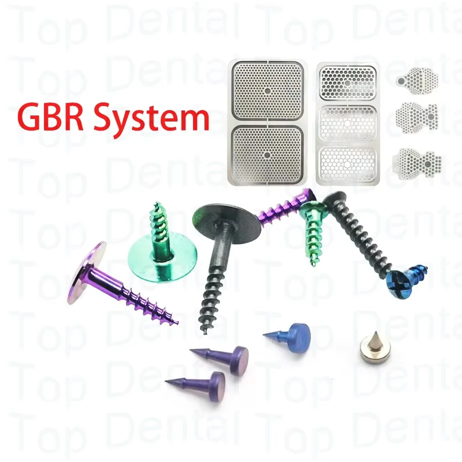 Dental GBR System Bone Screws Tenting Screws Bone Tac Kit Titanium Pins Holder Membrane Fixation Stabilization Pin 10pcs