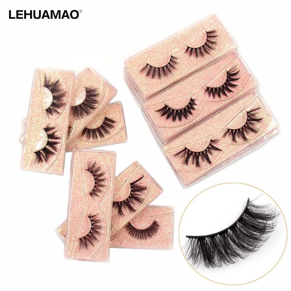 Wholesale Lashes Cilios Fake Eyelashes Fluffy Soft False Eyelashes Cosmetics Reusable Lashe Extension Cheap Makeup Free Shipping