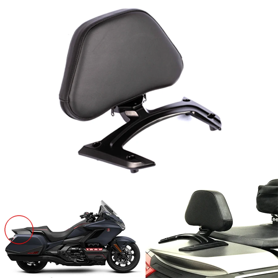 

Panical Passenger Sissy Bar Quick Release Pad Adjustment Leather Backrest For Honda Goldwing F6B 2018-2025 Motorcycle