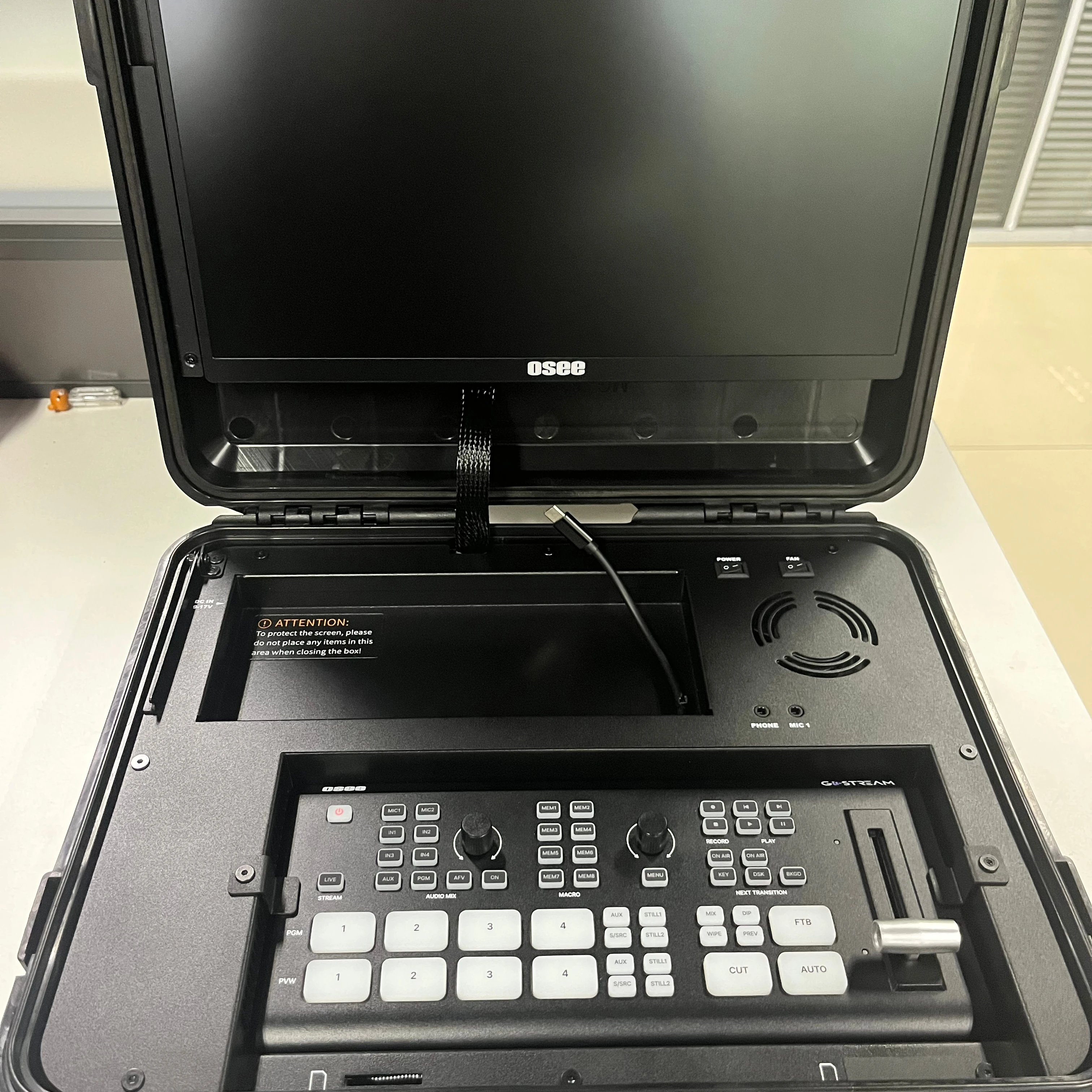 912  NDI HX version 5 channel 4 sdi 4 hd mi Video Switcher Mixer sd card and usb record Osee GoStream Duet Kit