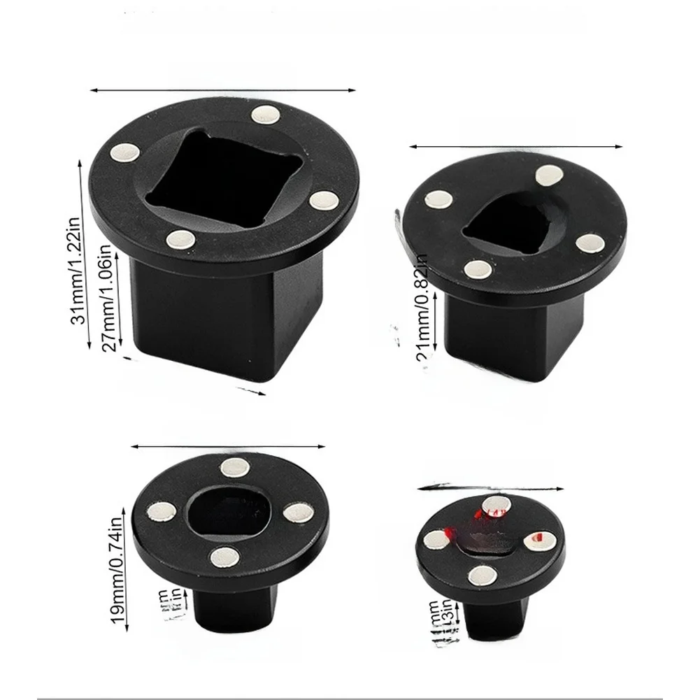 4-pcs Magnetic Socket Adapter Set CR-V Steel 1/4 3/8 1/2 3/4 Inch Converter For Ratchet Wrench And Impact-Driver