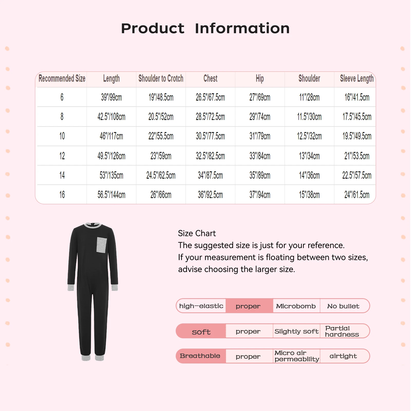 بدلة قفز قابلة للتكيف مضادة للقطط للأطفال والأولاد والبنات بأكمام طويلة وسحاب خلفي من قطعة واحدة للاحتياجات الخاصة والإعاقة