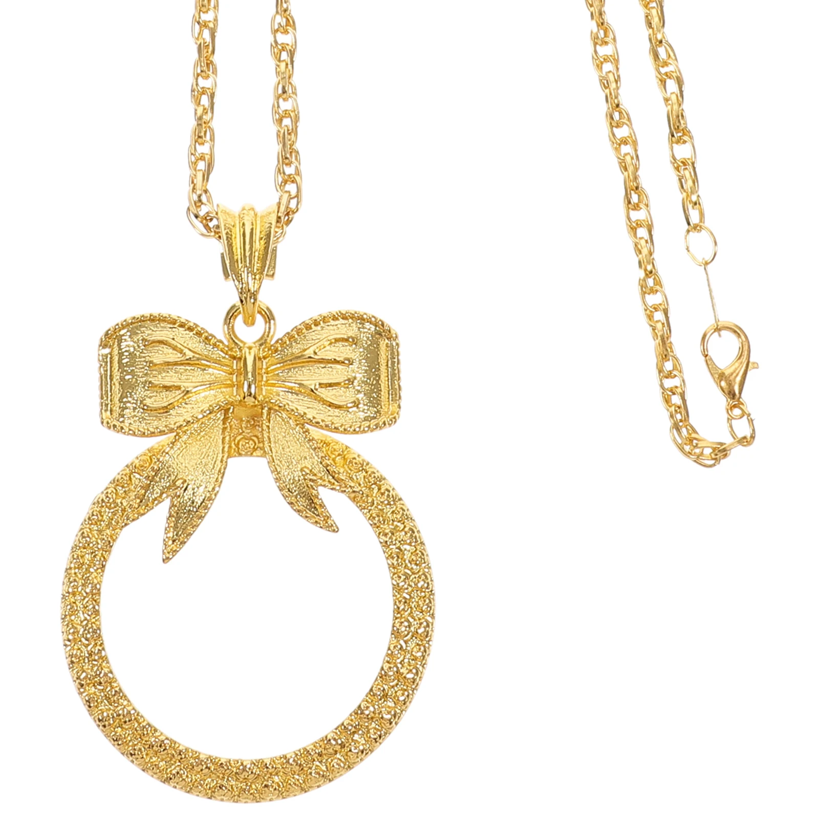 

Portable Magnifier Necklace Zinc Alloy Glass Lens H held Reading Mirror Elderly Magnifier Travel Gifts Children Nature