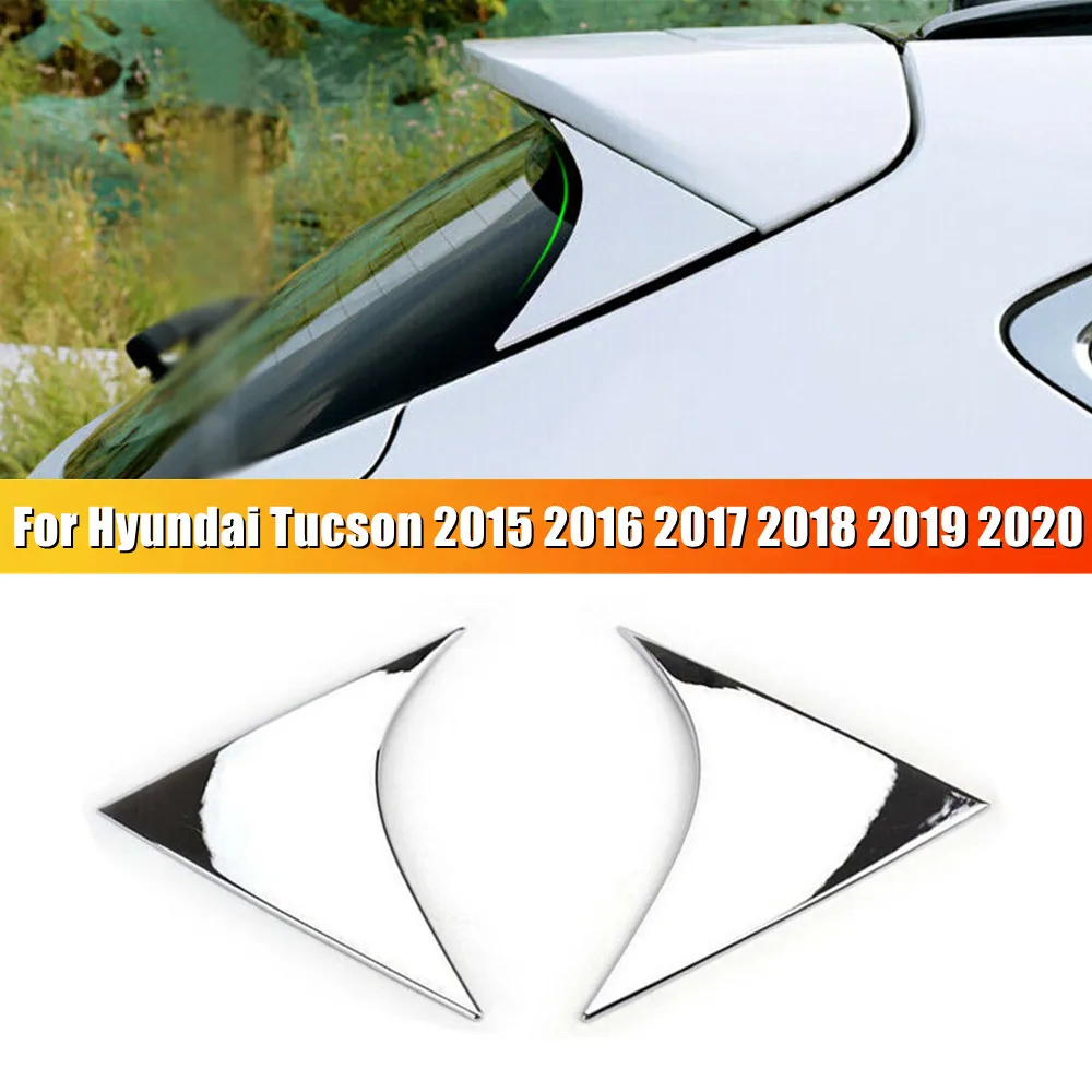 

For Hyundai Tucson 2015 2016 2017 2018 2019 2020 Car Rearview Window Spoiler Wing Cover Exterior Molding Trim ABS Accessories