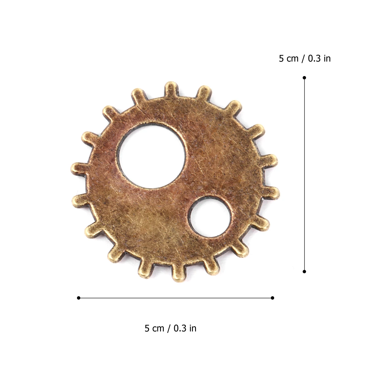 

100 PCS Retro Gear Accessories Watch Wheel Jewelry Making Charms DIY Steampunk