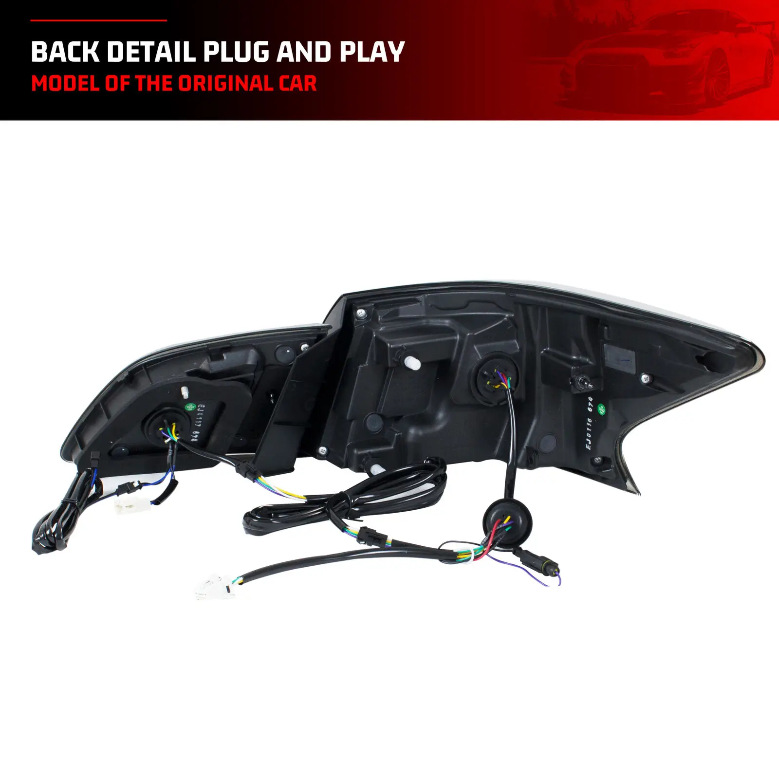 مجموعة مصابيح خلفية LED لنيسان سنترا 2013-2019 B17 الرسوم المتحركة الديناميكية متتابعة بدوره إشارة مجموعة المصابيح الخلفية السوداء #5