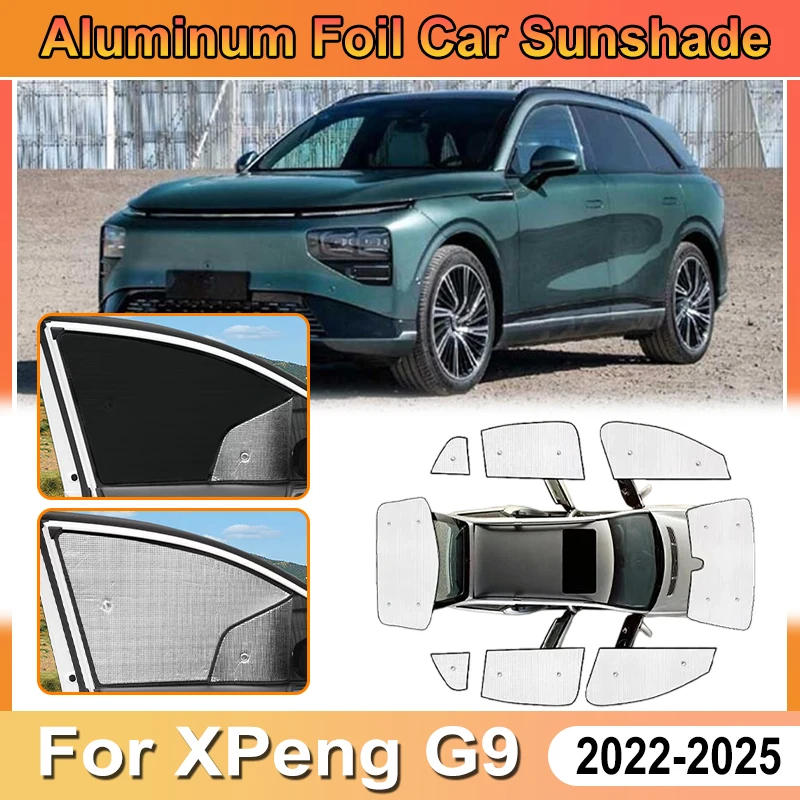 

For XPeng G9 Accessories 2025 2024 2023 2022 Car Aluminum Foil Windshield Sun Shade Auto Covers UV Protector Heat Shield Parasol