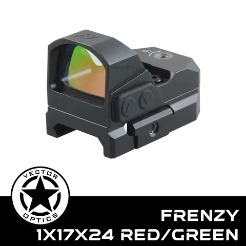 Vector Optics Frenzy 1x17x24 5MOA Green/3MOA Red Dot Sight Scope IPX6 Waterproof Auto Shut-down For Glock 17 19 Pistol  9MM 12GA