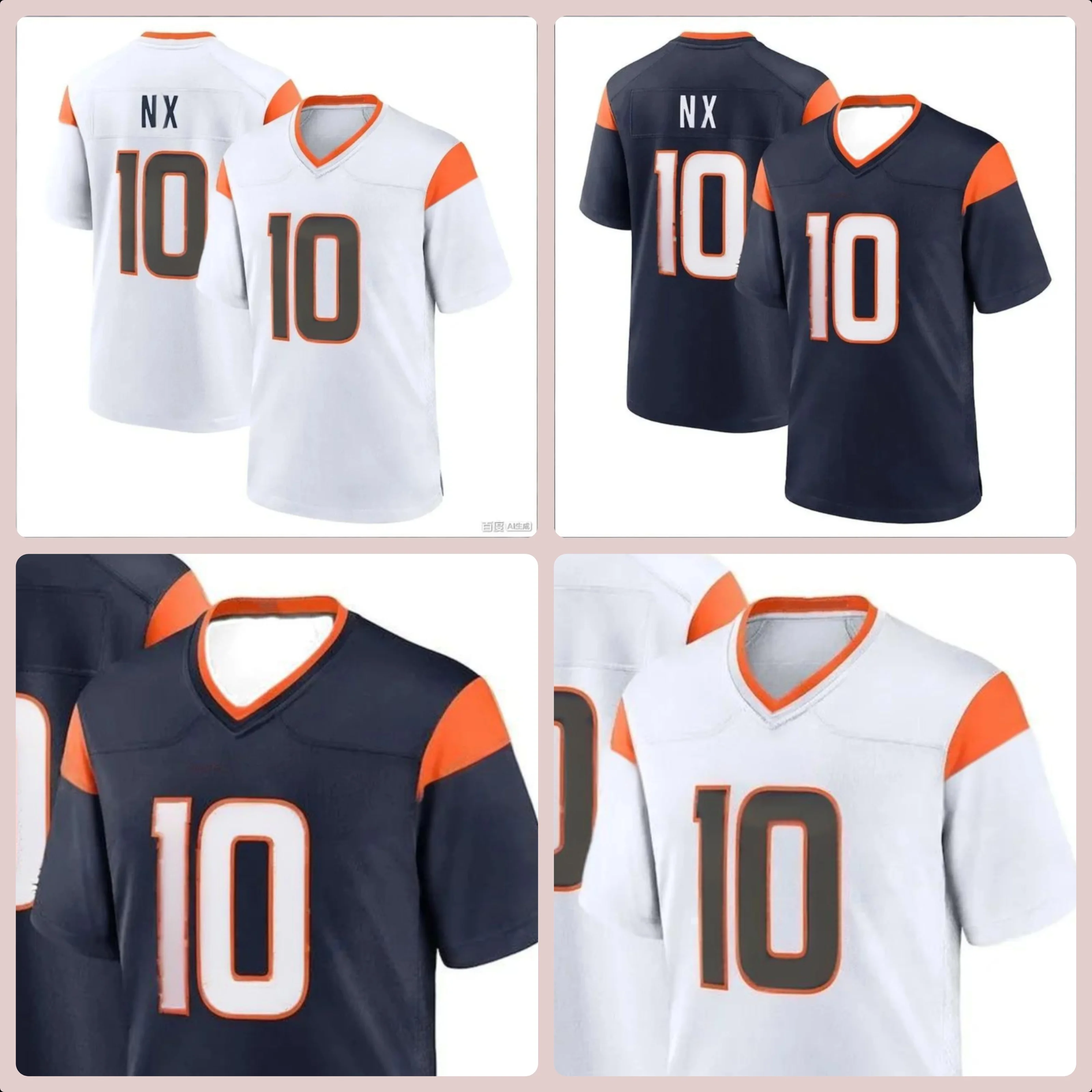 2026 Nueva camiseta de fútbol americano unisex, manga corta transpirable, adecuada para deportes, ropa informal, fitness y regalos navideños