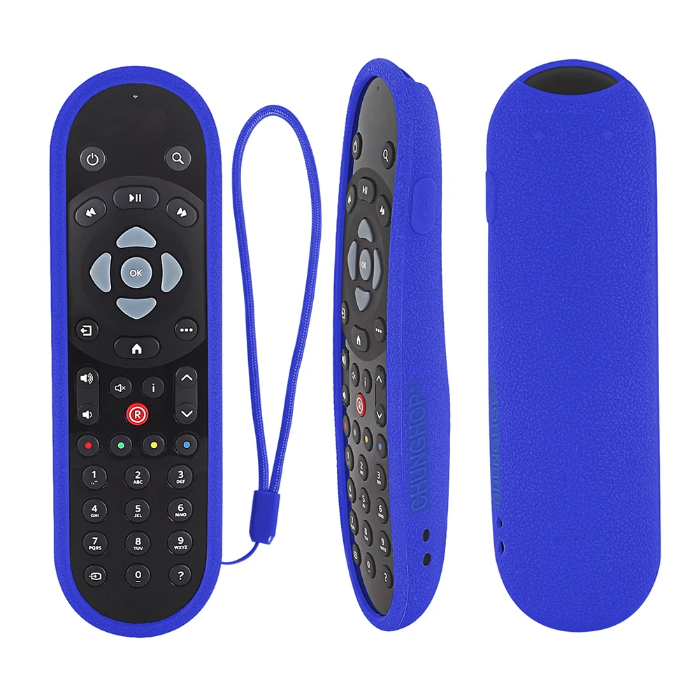 Funda de Control remoto para SKY Q, cubierta a prueba de golpes, Compatible con tacto y no táctil, amigable con la piel, con cuerda de mano anticaída
