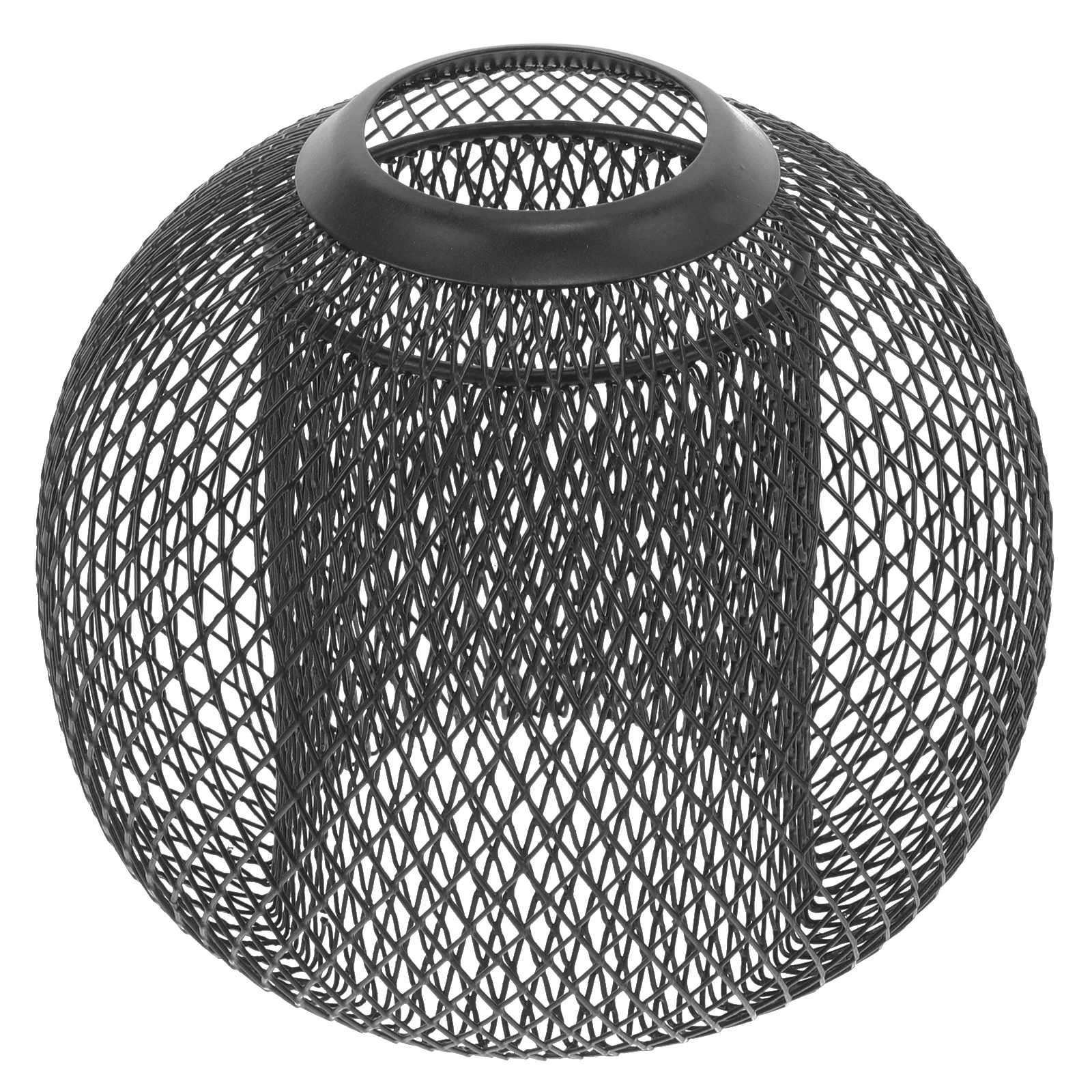 عاكس الضوء شبكة الحديد الحديثة هندسية طبقة مزدوجة معلقة غطاء خفيف للمنزل بار مطعم ظلال مصابيح الزخرفية #3