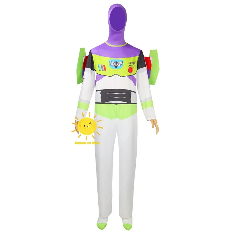 BEAST KINGDOM Anime Buzz Lightyear Cosplay Costume Toy Story Cosplay Bodysuit Wing Suits Disney Jumpsuits Halloween Party Adult