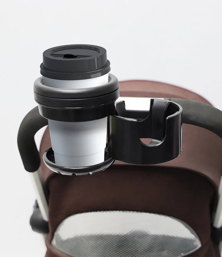 Baby stroller cup holder universal rotatable phone holder mobile in stroller children pram coffee drink water bottle holders