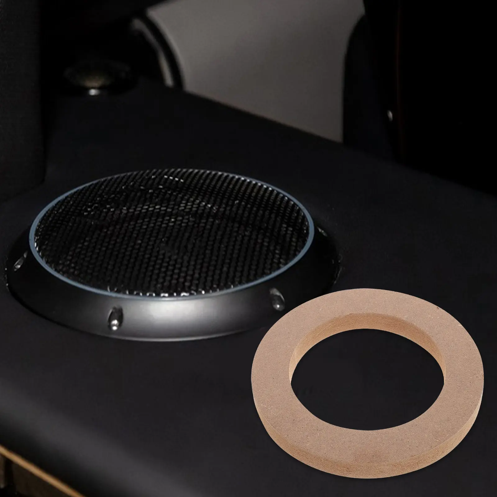 Stackable Car Speaker Extension Ring Gasket for Universal Fit Vehicle Audio Upgrade Vibration Reduction Speaker Protection