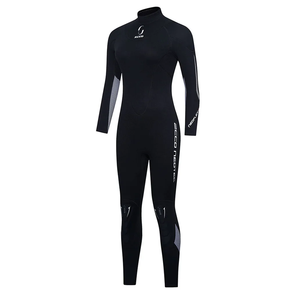 Wetsuit for Women Men 3MM Full Body Neoprene Diving Scuba Wet Suit in Cold Water, One Piece Back Zip Wetsuits Long Sleeves