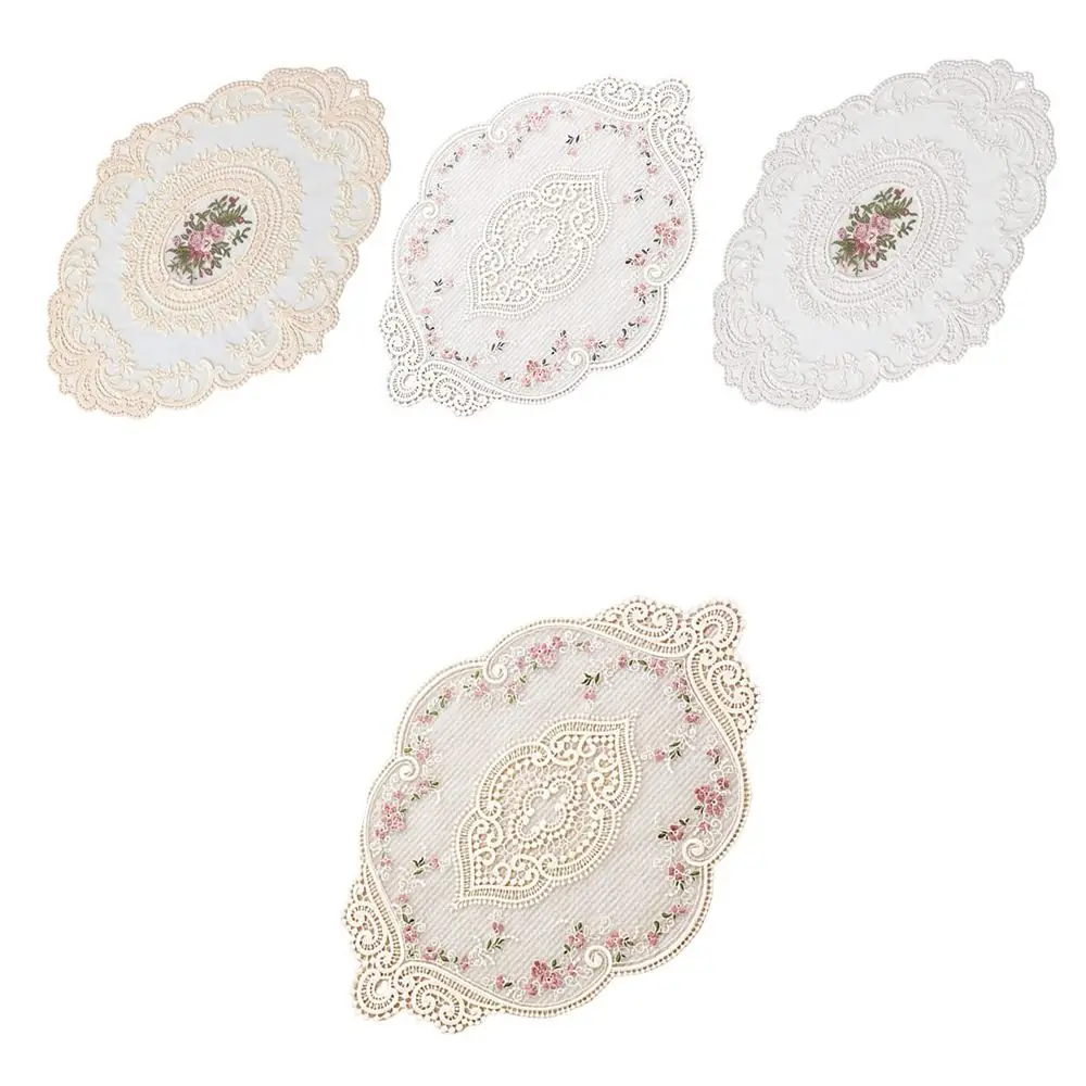 Spitzenbestickte Servietten-Untersetzer für Party, Hochzeit, Heimdekoration, Foto-Requisite, Isolierende Tischsets, Retro-Vintage, Verbrühungsschutz