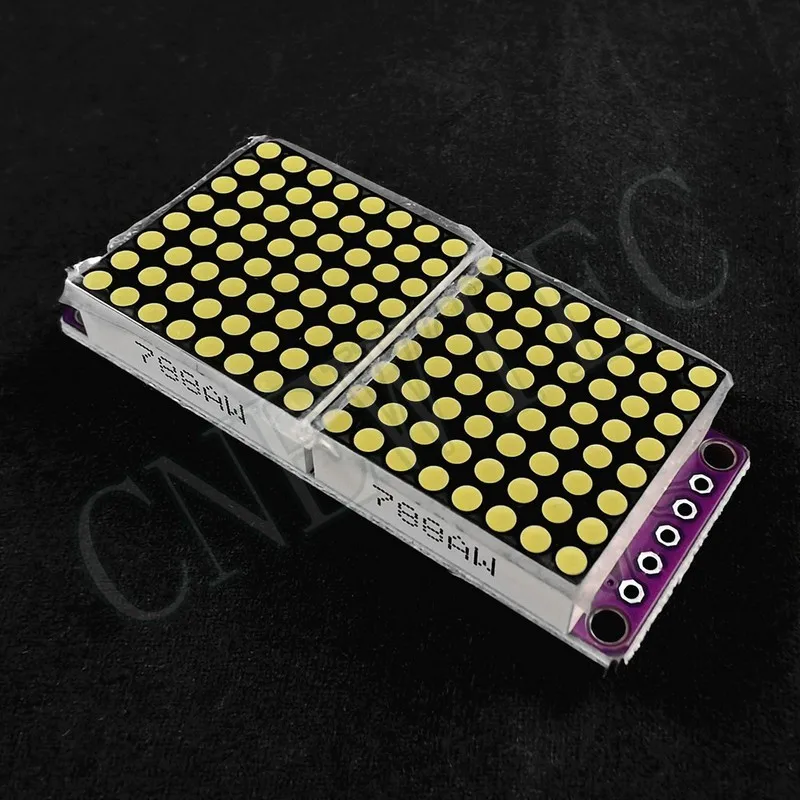 8x16 MAX7219 4 Color Dot Led Matrix MCU Display Control Module 5V Interface Output Input Common Cathode 0.7Inch 8*16