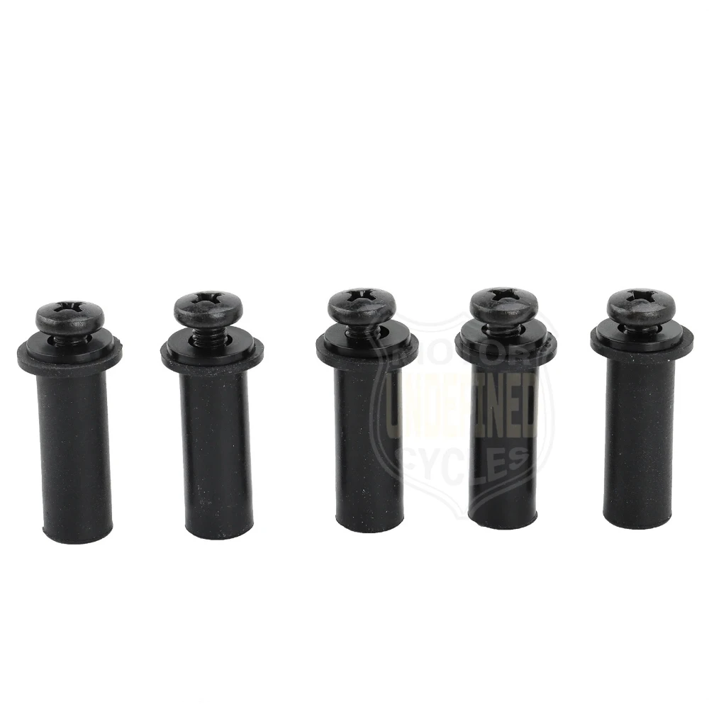 5 مجموعات/15 قطعة الزجاج الأمامي الأسود براغي غسالة مع مسامير مجموعة تركيبة إضاءة الطوارئ M4 * 0.7 المطاط النحاس توسيع المكسرات