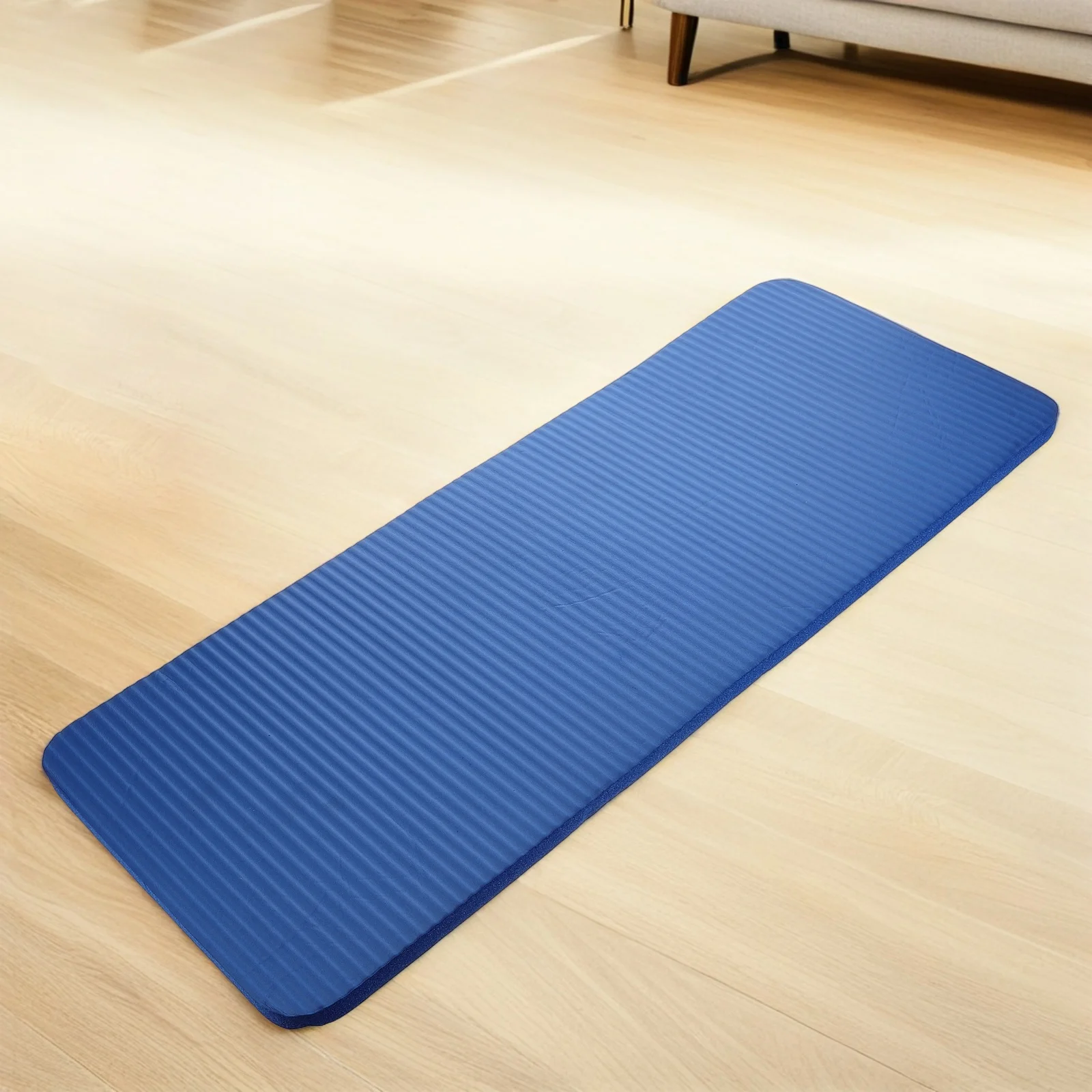 وسادة الركبة وسادة 23.58X9.82X0.59In اضافية سميكة عالية الكثافة المطاط عدم الانزلاق للألواح دعامة كوع الطابق التدريبات اليوغا حصيرة #4