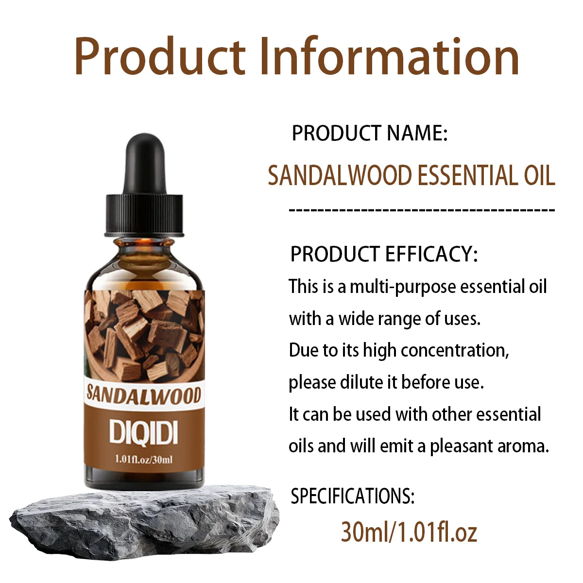 Óleo essencial de sândalo, óleo essencial de natal, presente de natal, óleo essencial de aromaterapia doméstica, multifuncional