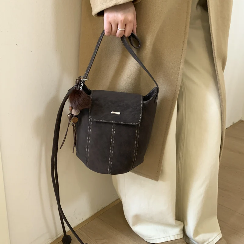 

Luxury Women's Crossbody-Bag Made of River-Printed Leather Featuring Elegant Trendy Daily Look