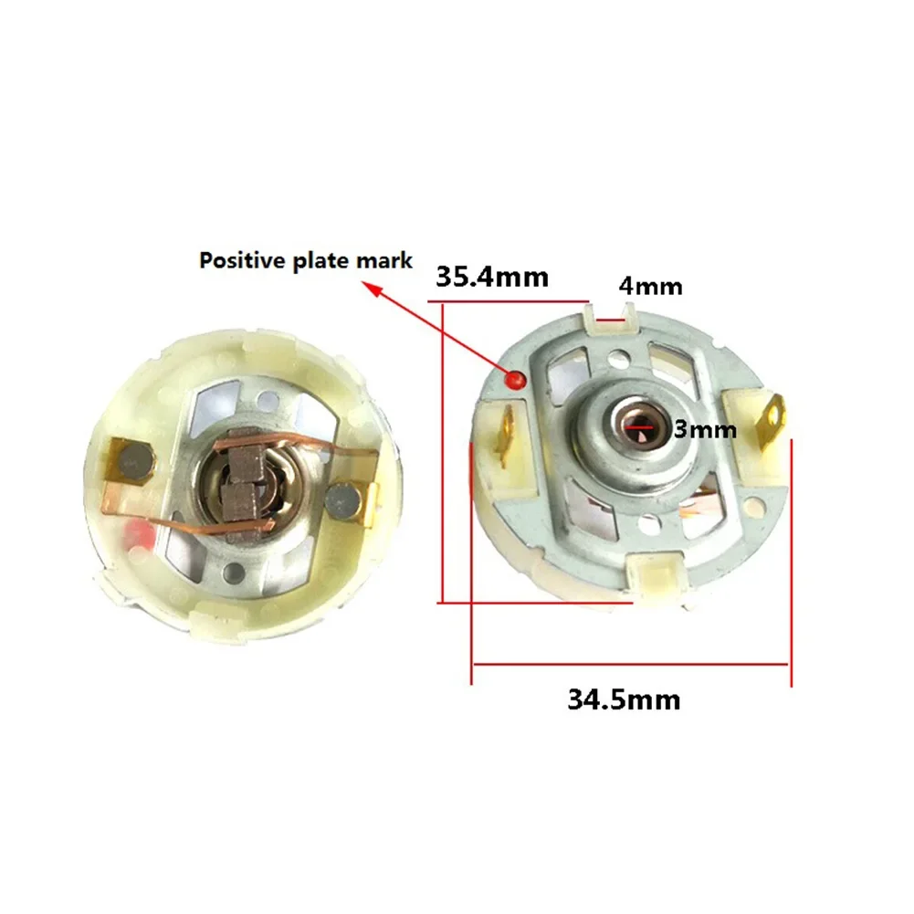 10 pz Motore Spazzola di Carbone 1x Portaspazzole 12 V Ricaricabile Trapano Motore Accs Per Dongcheng Bosch RS550 Cacciavite Elettrico Parte
