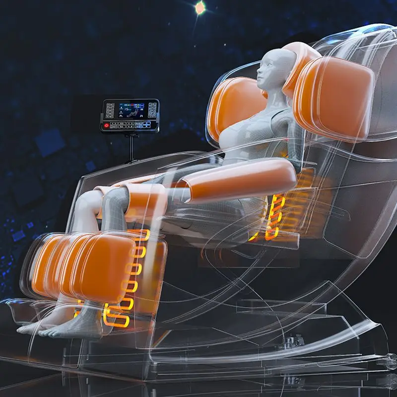 New 8D Shiatsu Massage Chair Gravity Full Body Spa with Leather Arm Application Leather and PU Leather Material - Image 4
