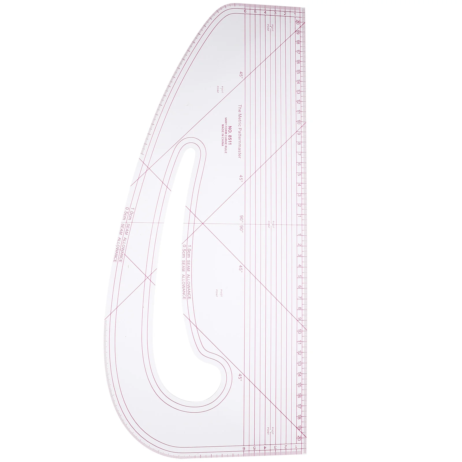 Sewing Ruler Curve Grading French for Pattern Making The Circle Beginners Fabric Clear Curler
